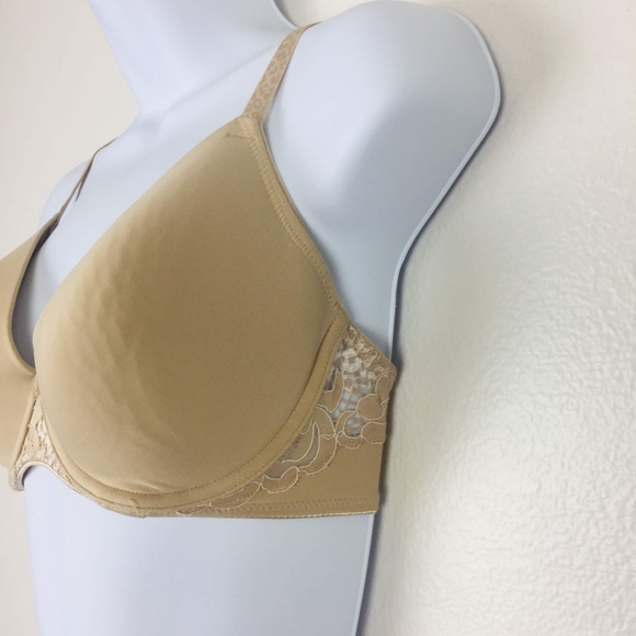 Josie Natori Full Coverage Bra 34D Underwire Tan B - Picture 2 of 8